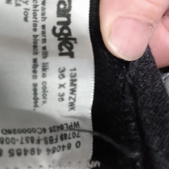 Wrangler 36x36 Black Jeans - Picture 6 of 7